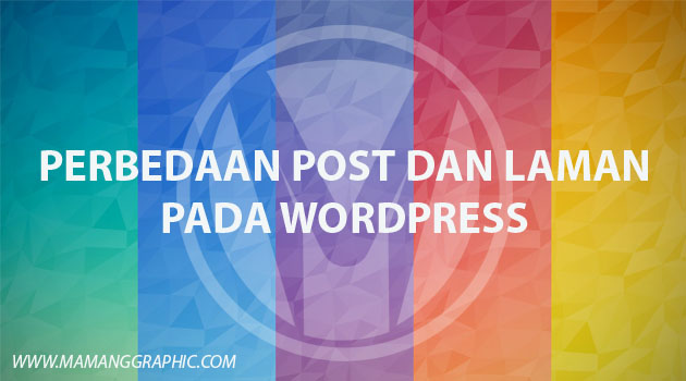 Perbedaan Pos dan Laman pada WordPress