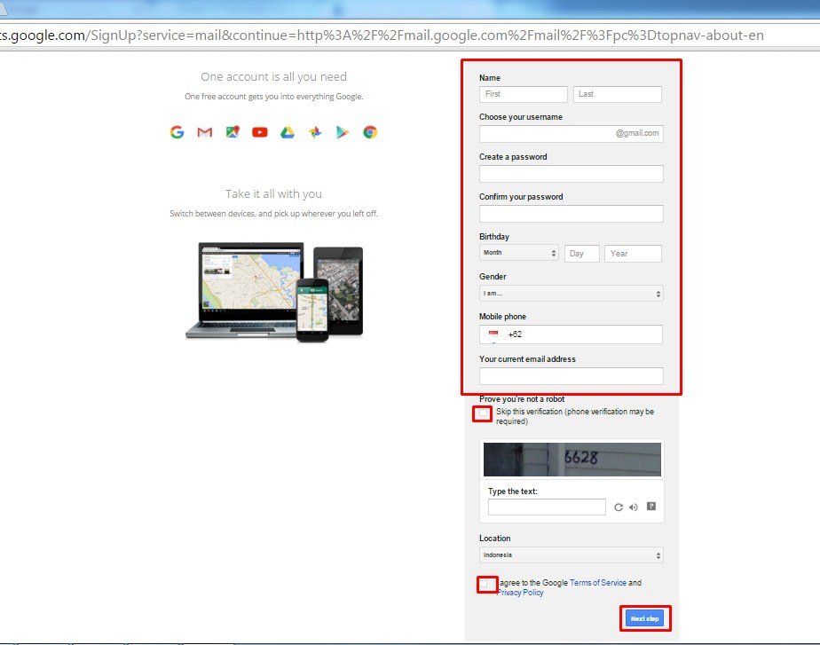 Cara Daftar Akun Gmail Terbaru 2016 3