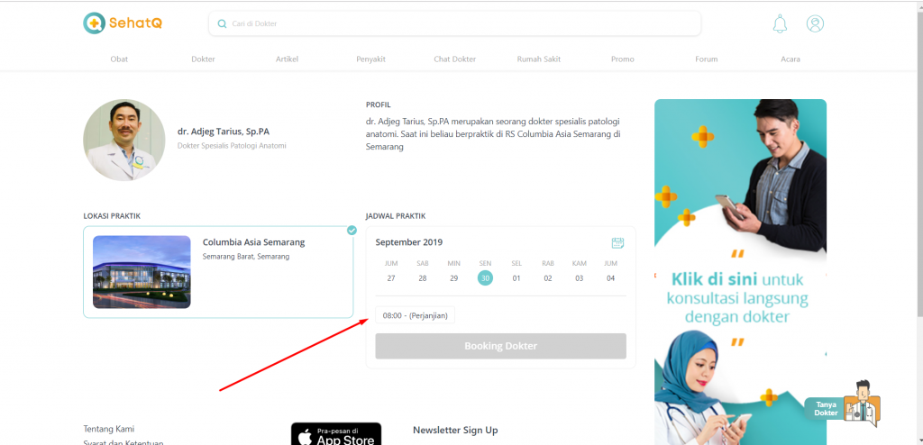Booking Dokter SehatQ.com